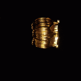 Gold Polished heart shaped Bracelet