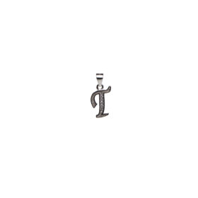 Elegant T Alphabet Silver Pendant