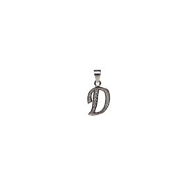 Elegant D Alphabet Silver Pendant