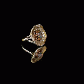 Zircon Stone Rose Gold Ring