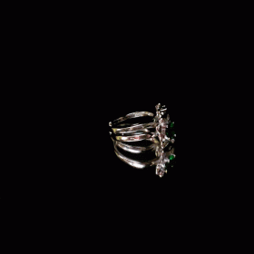 Garland Green Silver Toe Ring (92.5 silver)