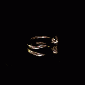 Single Stone Silver Ring