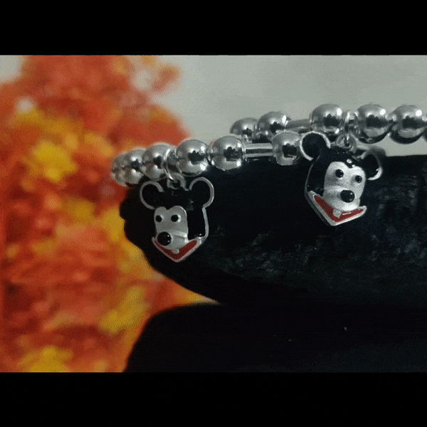 Disney Mickey Bracelet Animation Peripheral Donald Duck Bracelet High  Fashion Alloy Beaded Bracelet Children's Birthday Gift