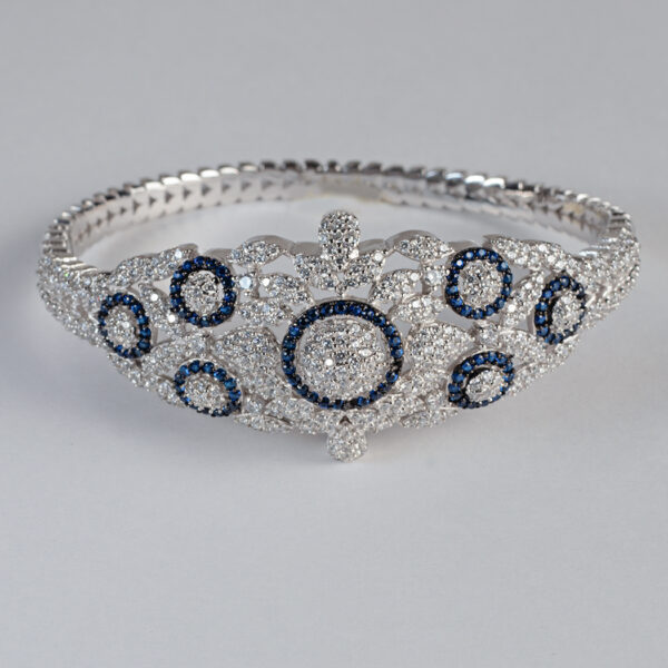 Sterling silver Blue Zirconia Bracelets