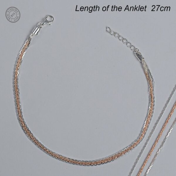 Chain Designed Sterling Silver Anklet