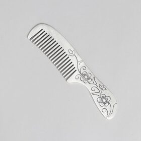 Floral Sterling silver Comb
