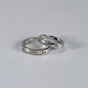 Love Couple Sterling silver Ring