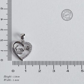 Love Heart Sterling Silver Pendant