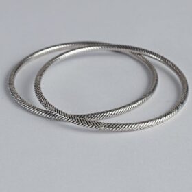 Oxidised Silver Plated Women Bracelet 1