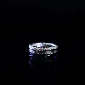 Pink Zirconia Sterling silver Ring