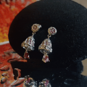 Sterling Silver Ethnic Designed Silver Earrings