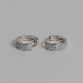 Zirconia Studded Sterling silver Earrings