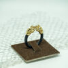 Solid Black Gold Elephant ring