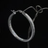 Round hoop Pure Silver earrings