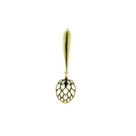 Fancy paddle drops Gold earrings