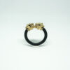 Solid Gold tiger black ring